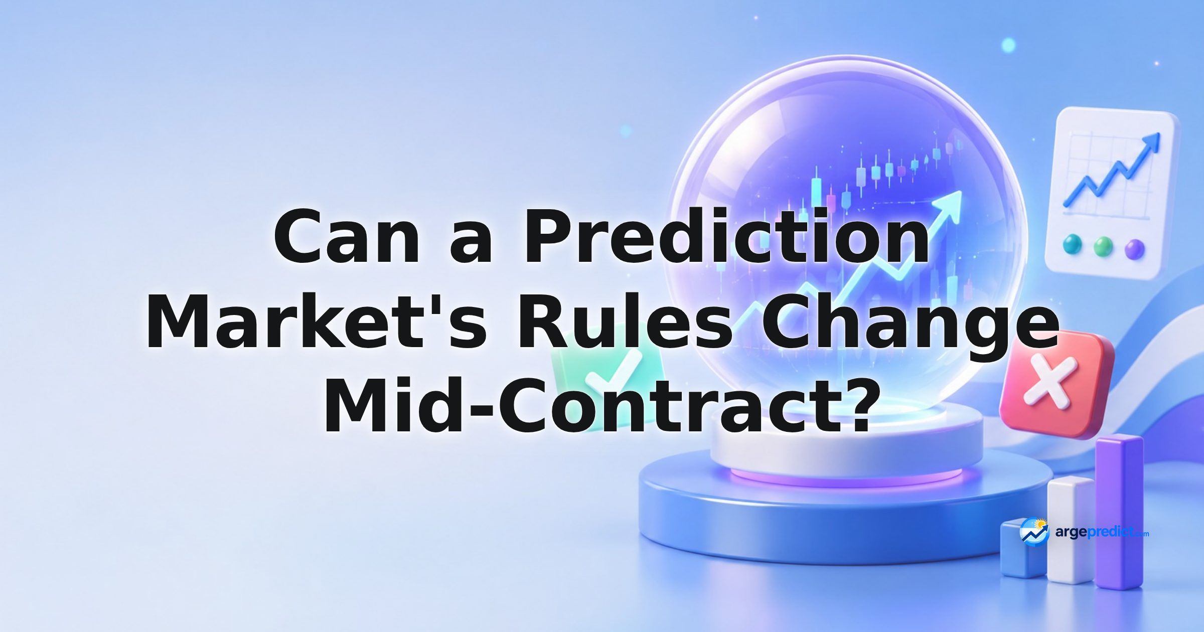 Can a Prediction Market's Rules Change Mid-Contract?